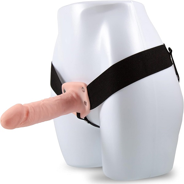 7 Inches Real Skin Color Hollow Dildo - Soft And Flexible