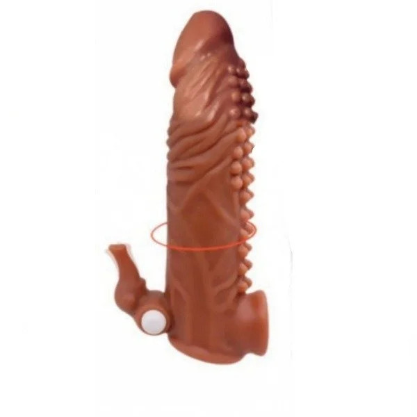 777 Spikey Vibrating Penis Sleeve Extender Reusable And Washable