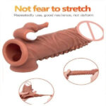 777 Spikey Vibrating Penis Sleeve Extender Reusable And Washable