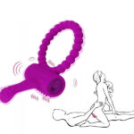 Tongue Pleasure Bolt Vibrating Cock Ring - Pink And Purple