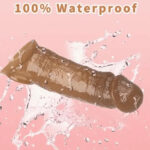 Chocolate Colour Jumbo Penis Sleeve Extender Reusable And Washable