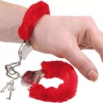Hand Cuff Red Furry With Key