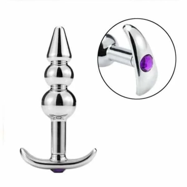 Original 3 Balls Stainless Steel Anal Plug (3) Original 3 Balls Stainless Steel Anal Plug