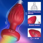 Red Ross Vibrating Silicone Anal Toys