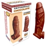 Studman Reusable Silicone Condom Penis Sleeve Chocolate Color