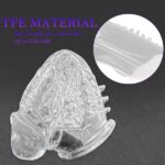 Transparent Spikey Penis Sleeve Extender Reusable And Washable